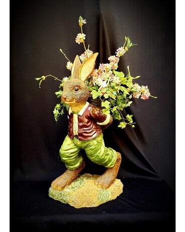 RABBIT PLANTER with SILK Gifts