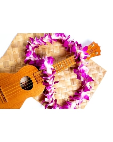 Purple Orchid Graduation Lei Custom product