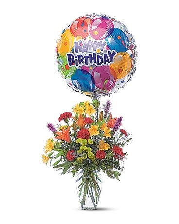 Birthday Balloon Bouquet Flower Arrangement