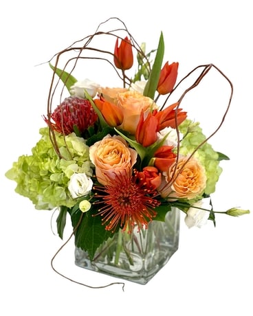 Majestic Sunset Flower Arrangement