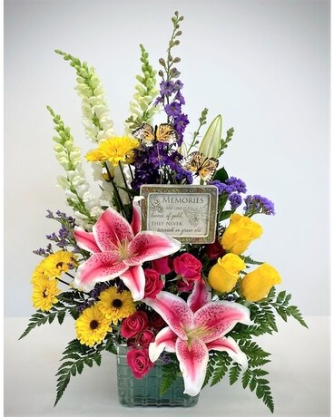 Remembering Yours Flower Arrangement