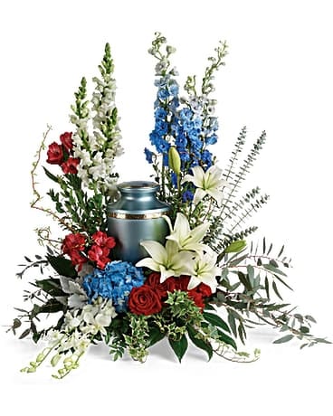 Reflections Of Honor Cremation Tribute Flower Arrangement