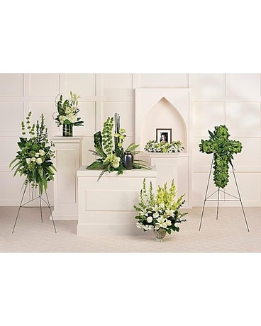 Teleflora's Tranquil Peace Collection Flower Arrangement