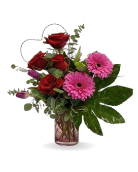 Contemporary Love Flower Arrangement