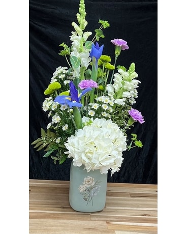 Creative in Sage Flower Arrangement