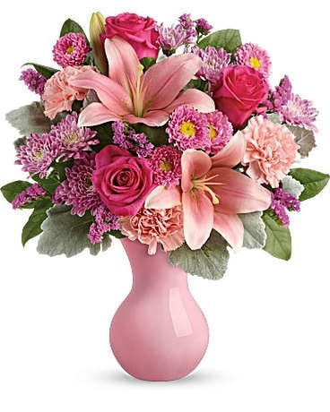 Teleflora's lush blush bouquet Flower Arrangement