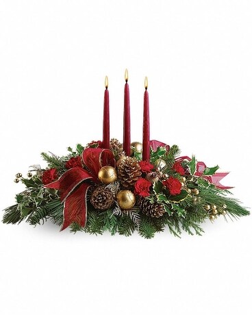 All Is Bright Flower Arrangement