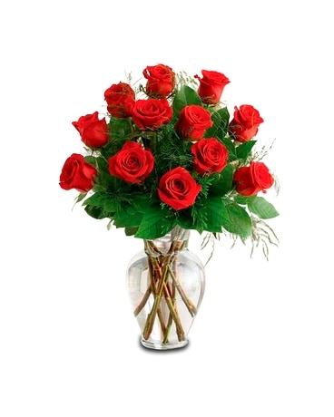 1 Dozen Red Roses Standard in Raleigh NC - Gingerbread House Florist ...