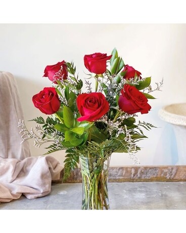 Half Dozen rose vase Flower Arrangement