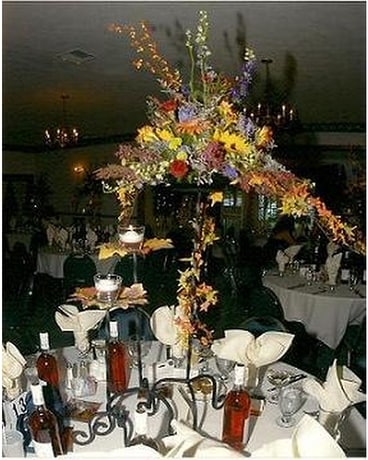 Pedestal Centerpiece Flower Arrangement