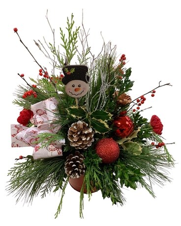 Silly Snowman Arrangement Flower Arrangement
