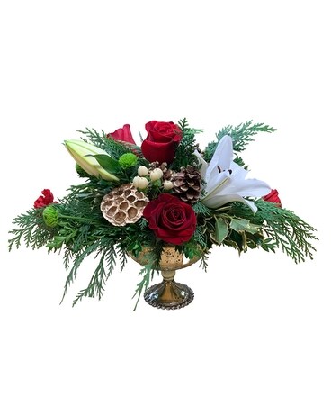 Elegant Holiday Flower Arrangement