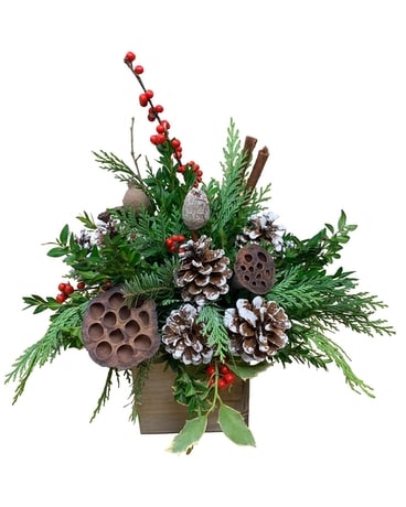Winter Welcome Flower Arrangement