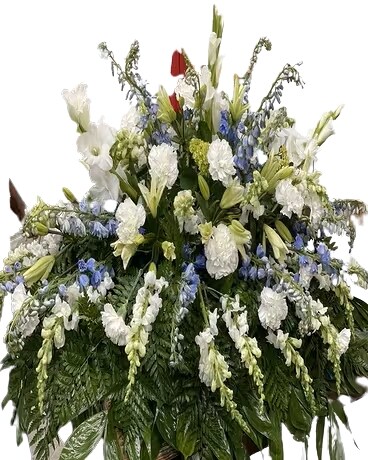Admiral Enchanted Funeral Casket Spray Flowers