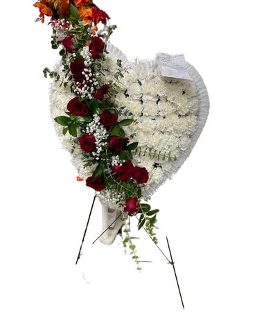 Traditional Bleeding Heart Flower Arrangement