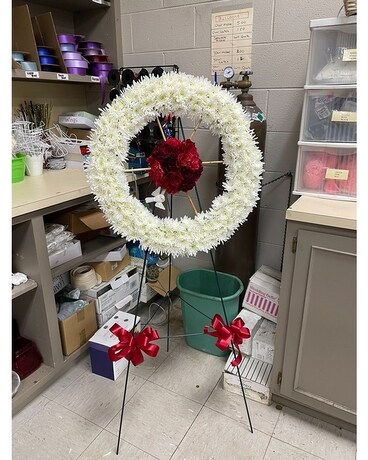 Family Wheel Flower Arrangement