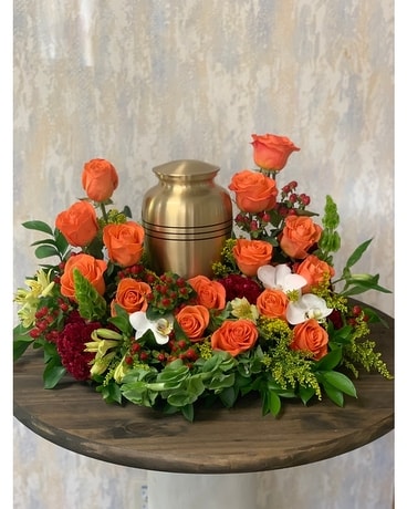 Horizon Memorial Urn Arrangement Flower Arrangement