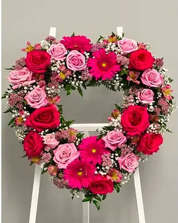 Pink Remembrance Funeral Arrangement