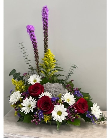Cats Leave Paw Prints On Our Hearts Flower Arrangement