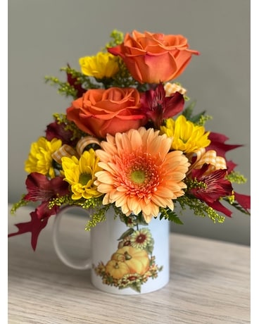 Pumpkin Patch Flower Arrangement