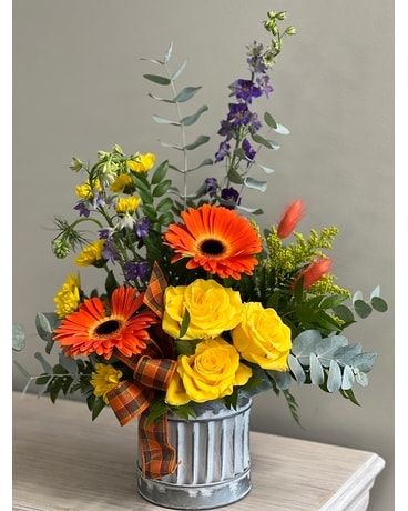 Fun Fall Flower Arrangement