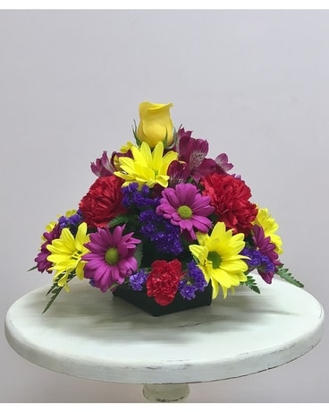 Bright Days Williamsburg Centerpiece Flower Arrangement