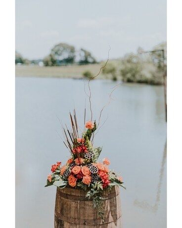Moraine Pedestal Arrangement Funeral Arrangement