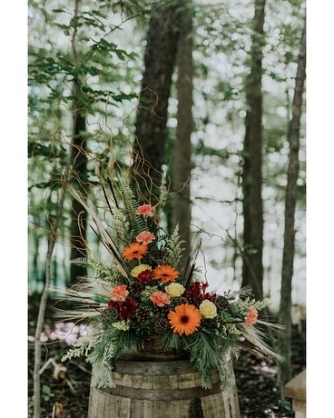 Woodland Basket Arrangement Funeral Arrangement