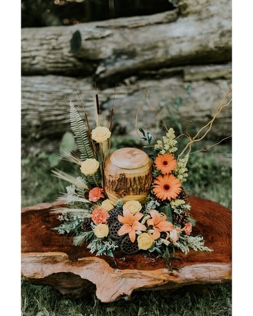 Woodland Memorial Urn Arrangement Funeral Arrangement