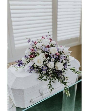 Celestial Infant Casket Spray Funeral Casket Spray Flowers