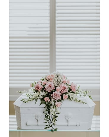Fauna Infant Casket Spray Funeral Casket Spray Flowers