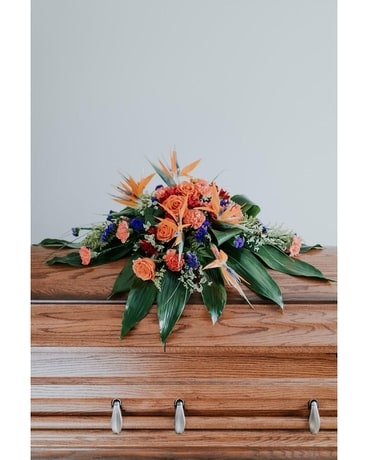 Arcadia Casket Spray Funeral Casket Spray Flowers