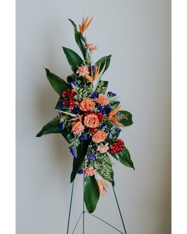 Arcadia Easel Arrangement Funeral Arrangement