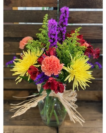 Country Color Flower Arrangement