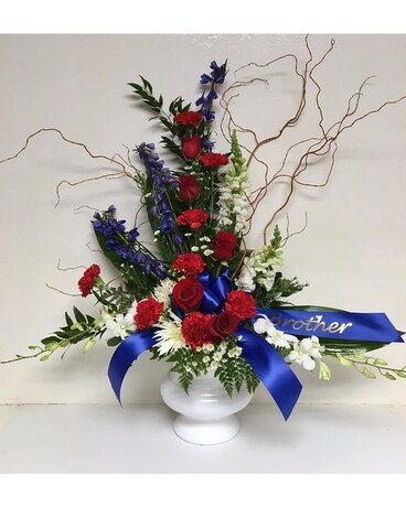 Stars and Stripes Funeral Arrangement Funeral Arrangement