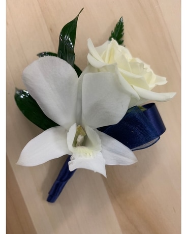 Midnight Blue Boutonniere Boutonniere