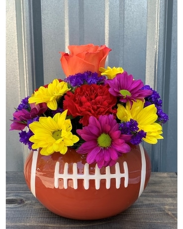 Touchdown Football Arrangement Flower Arrangement