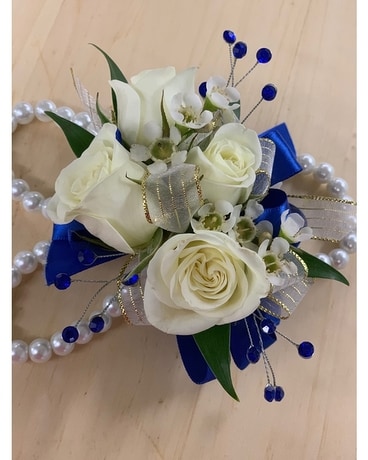 Royal Pearls Wristlet Corsage