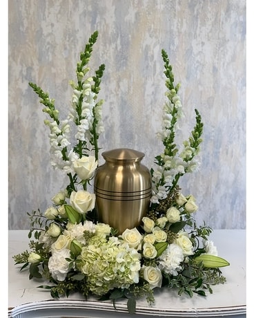 Sweet Remembrance Memorial Urn Arrangement Funeral Arrangement