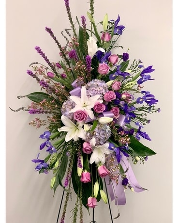 Lovingly Lavender Funeral Arrangement