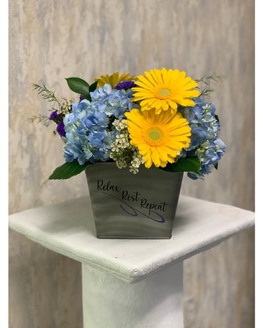 Relax Rest Repeat Flower Arrangement