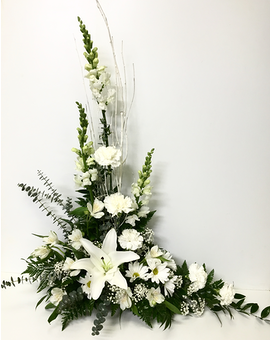 White Styled Floral Arrangement