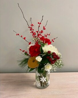 Snowflakes Falling Flower Arrangement