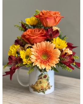 Pumpkin Patch Flower Arrangement