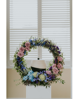 Tranquil Gate Memorial Urn Arrangement Funeral Arrangement