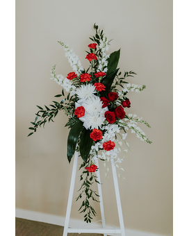 Heritage Easel Arrangement Funeral Arrangement