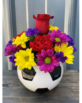 Goal! Soccer Arrangement Flower Arrangement