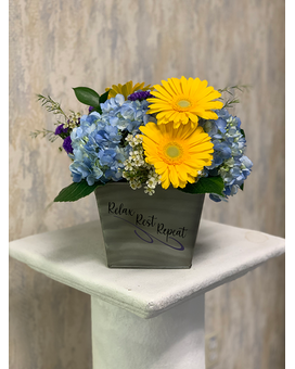 Relax Rest Repeat Flower Arrangement