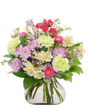 The Colors of Spring Flower Arrangement