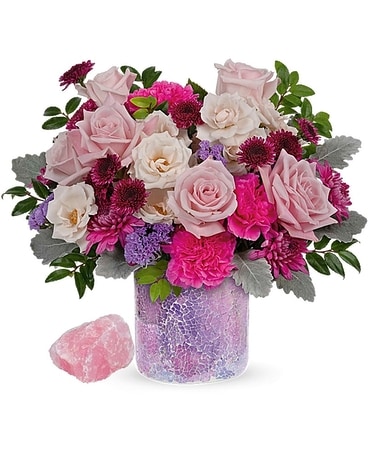 Heart Song Crystal Arrangment Flower Arrangement